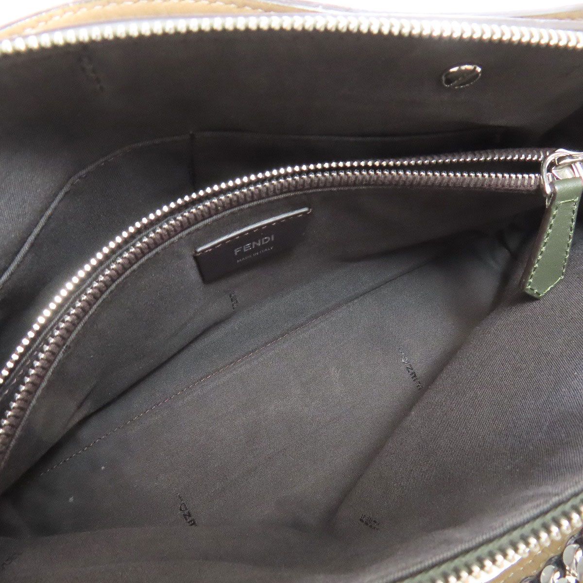 フェンディ 牛革 ブルー FENDI バイザウェイ ハンドバッグ FENDI 24FW BY THE WAY レザー ミニ セレリア バッグ*LIGHT BLUE
