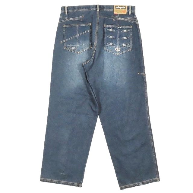 PELLE PELLE ペレペレ デニム パンツ ワイド 再構築 ジーンズ ステッチ 