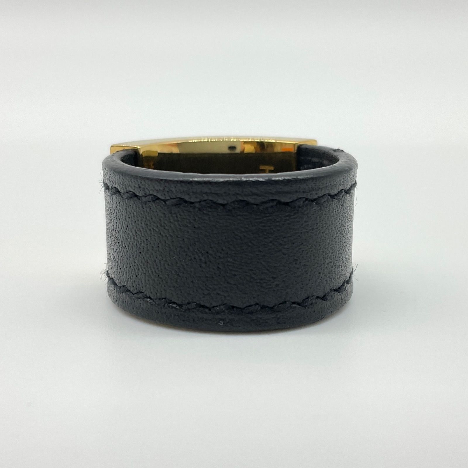 HERMES エルメスコリエドシアンブラック/ゴールド金具