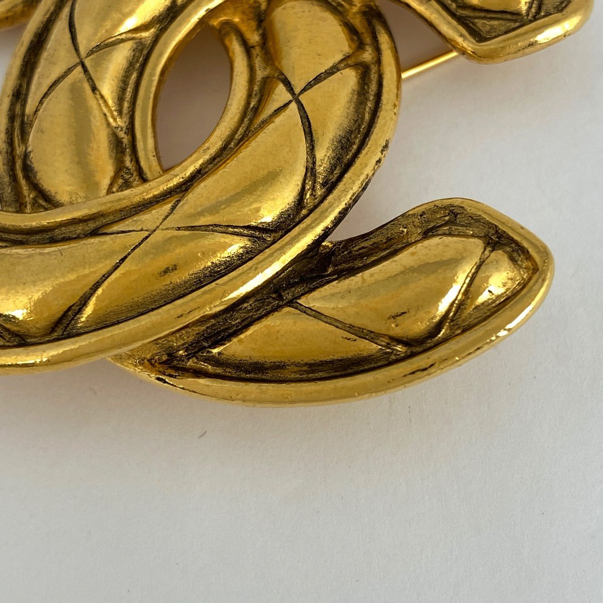 シャネル CHANEL ココマーク ブローチ マトラッセ ブローチ GP