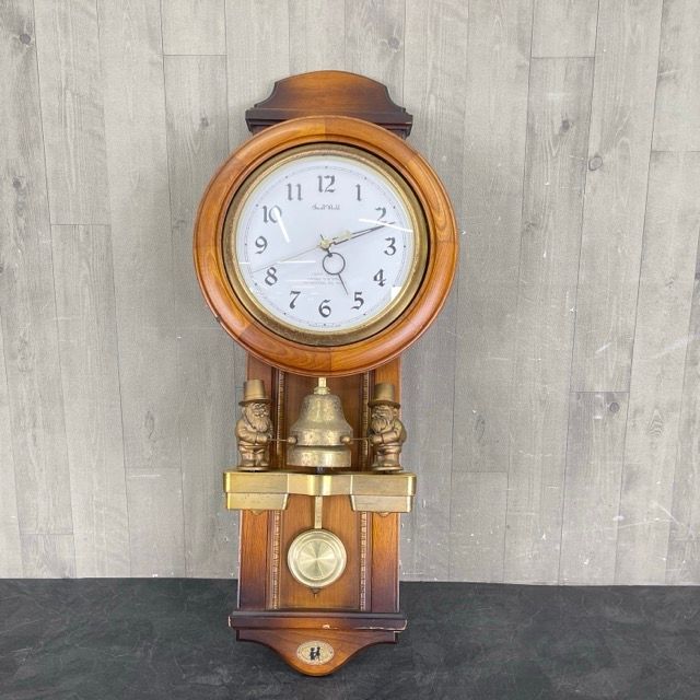 難あり スモールワールド リズム時計工業 振り子時計 【中古】 Small
