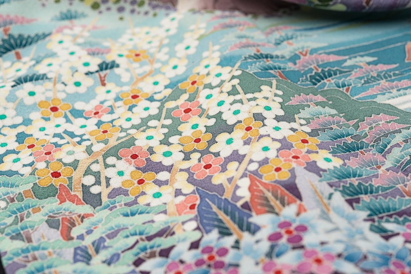 単衣 黒留袖 本場加賀友禅 土田双園 花と楼閣 - メルカリ