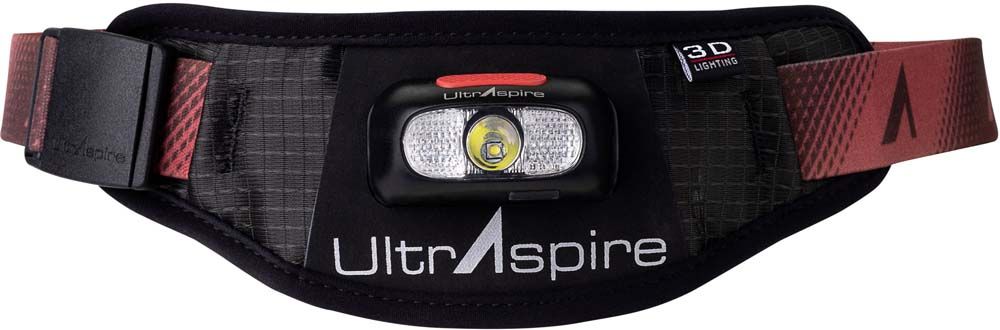 ウルトラスパイア UltrAspire アウトドア ルーメン 200 2.0 ウエストライト ランプ 照明 登山 クライミング ライト 災害 簡単取り外し 伸縮性 フィット感 メンズ レディース 19681104 539 ブラック|レッド