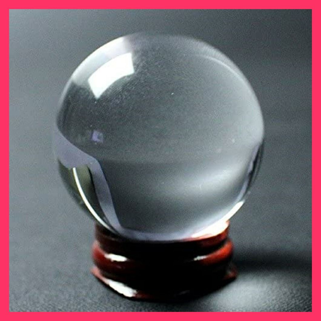 水晶玉 透明 11cm