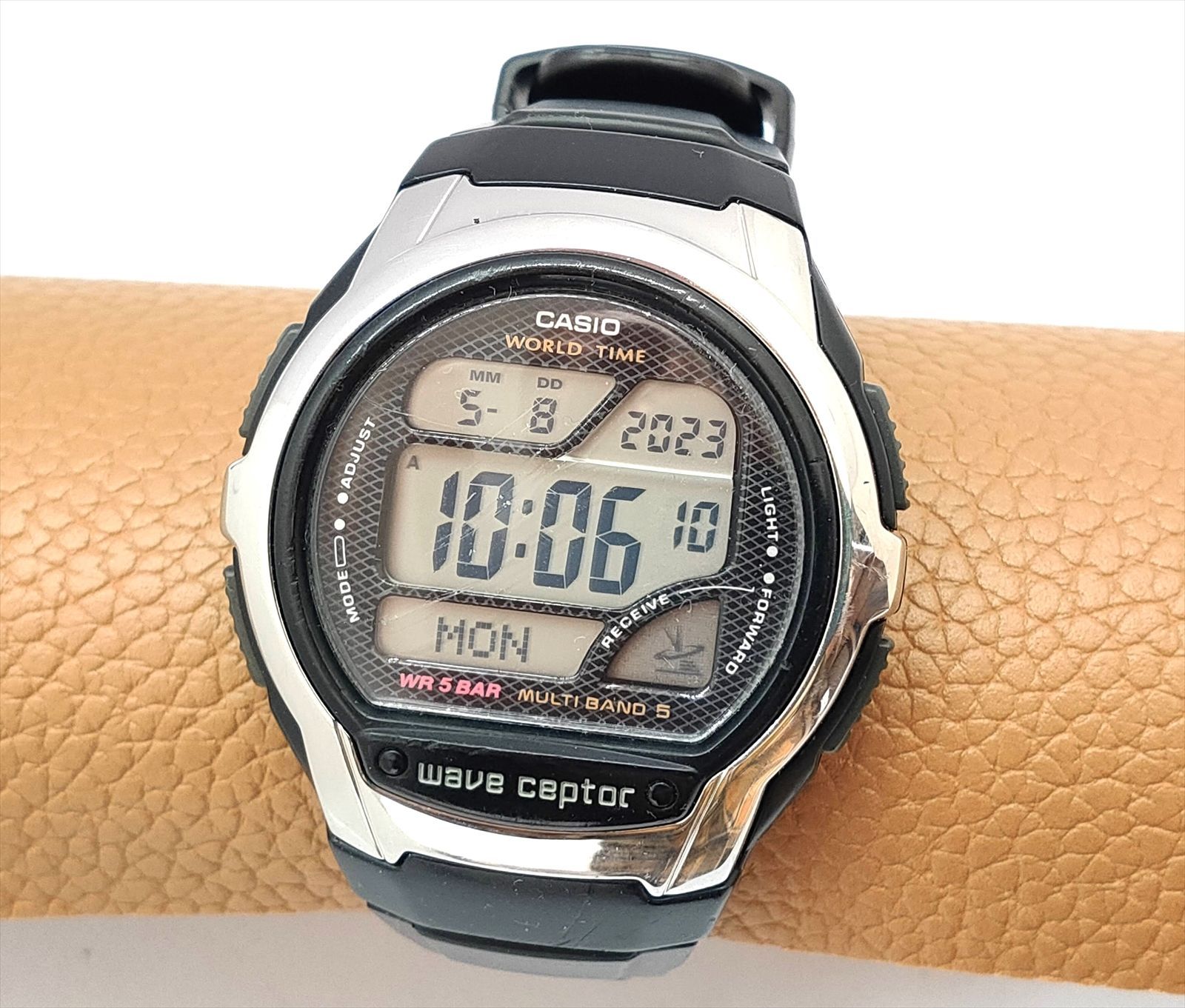 カシオ CASIO 電波腕時計 wave ceptor WV-58J 稼働品 (949-1) - メルカリ