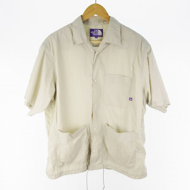 ザノースフェイス THE NORTH FACE 25SS Nylon Taffeta Field S|S Shirt シャツ 半袖 N25SG055 ナイロン ライトグレー M 株 ナナミカ