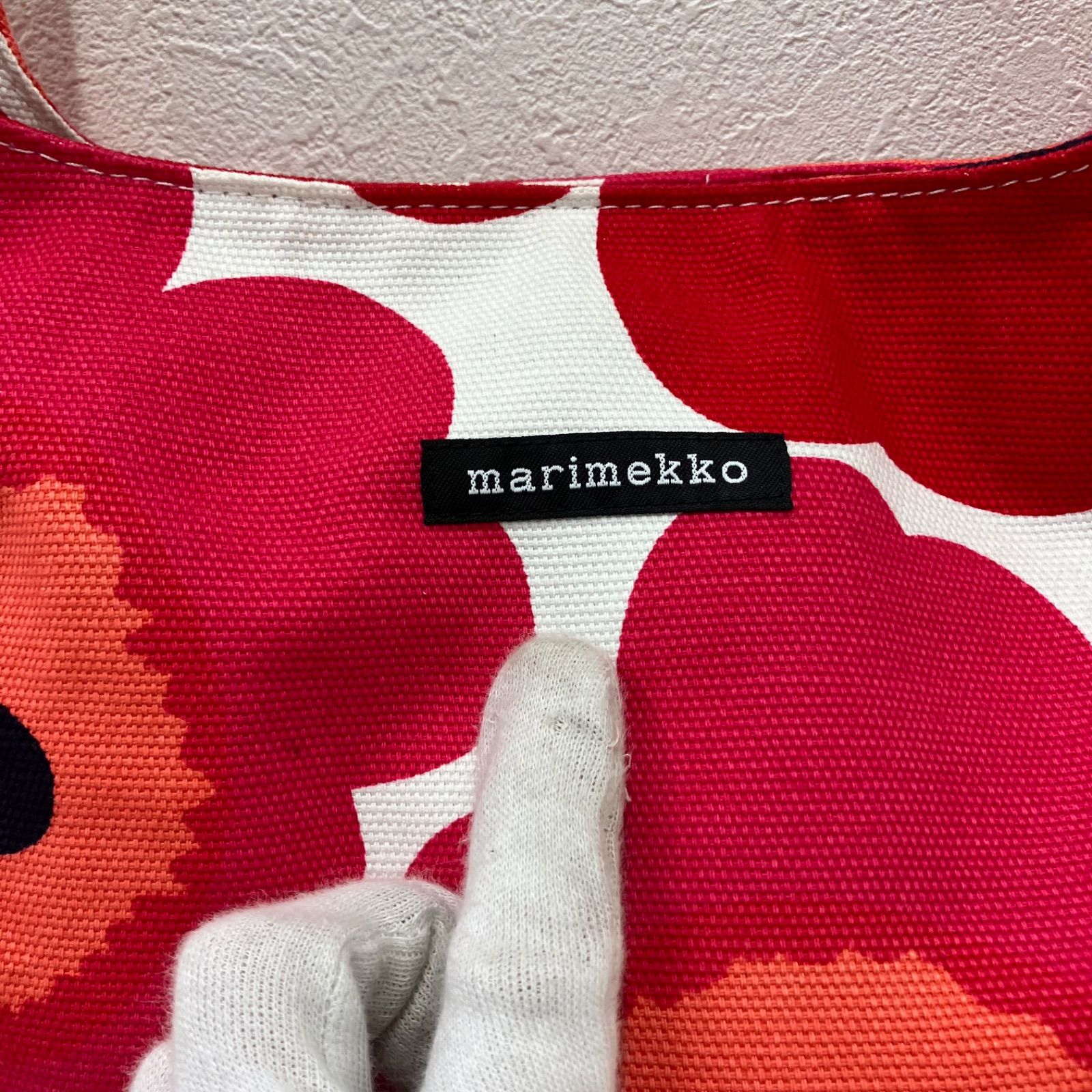 5197 良品 marimekko マリメッコ ショルダーバッグ 花柄 ウニッコ 