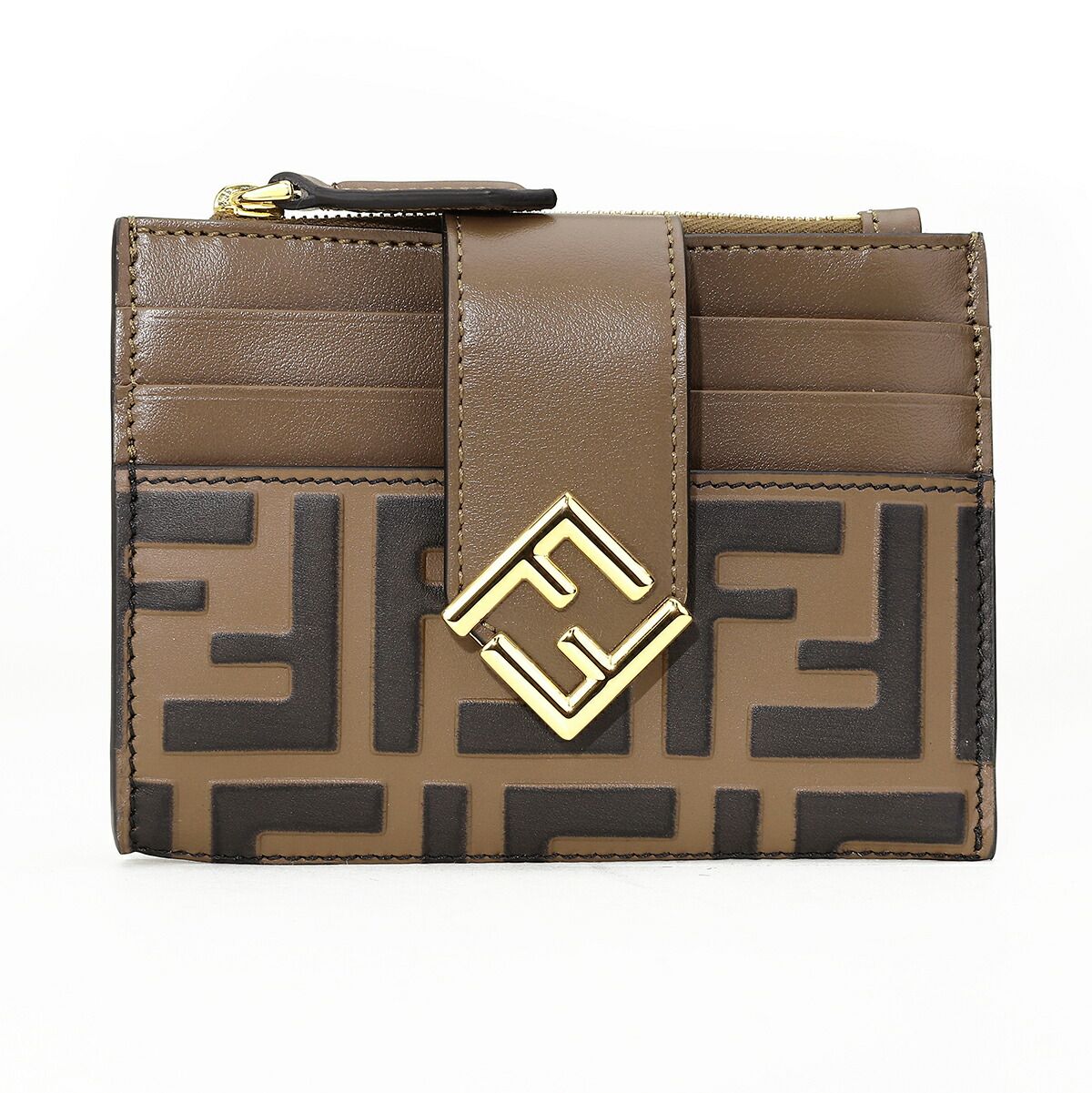 新品 フェンディ FENDI カードケース FFダイヤモンド ブラウン - メルカリ