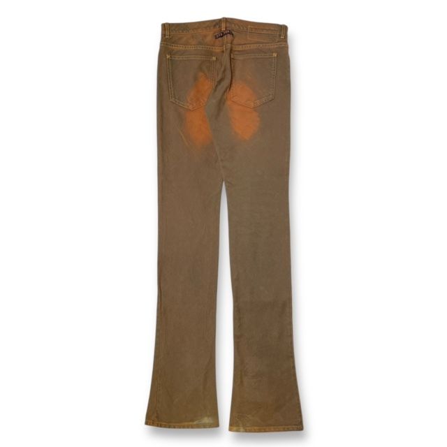 Jean Paul 錆加工スーパーロンクパンツ ジーンズ 40 ブラウン ジャンポールゴルチエ