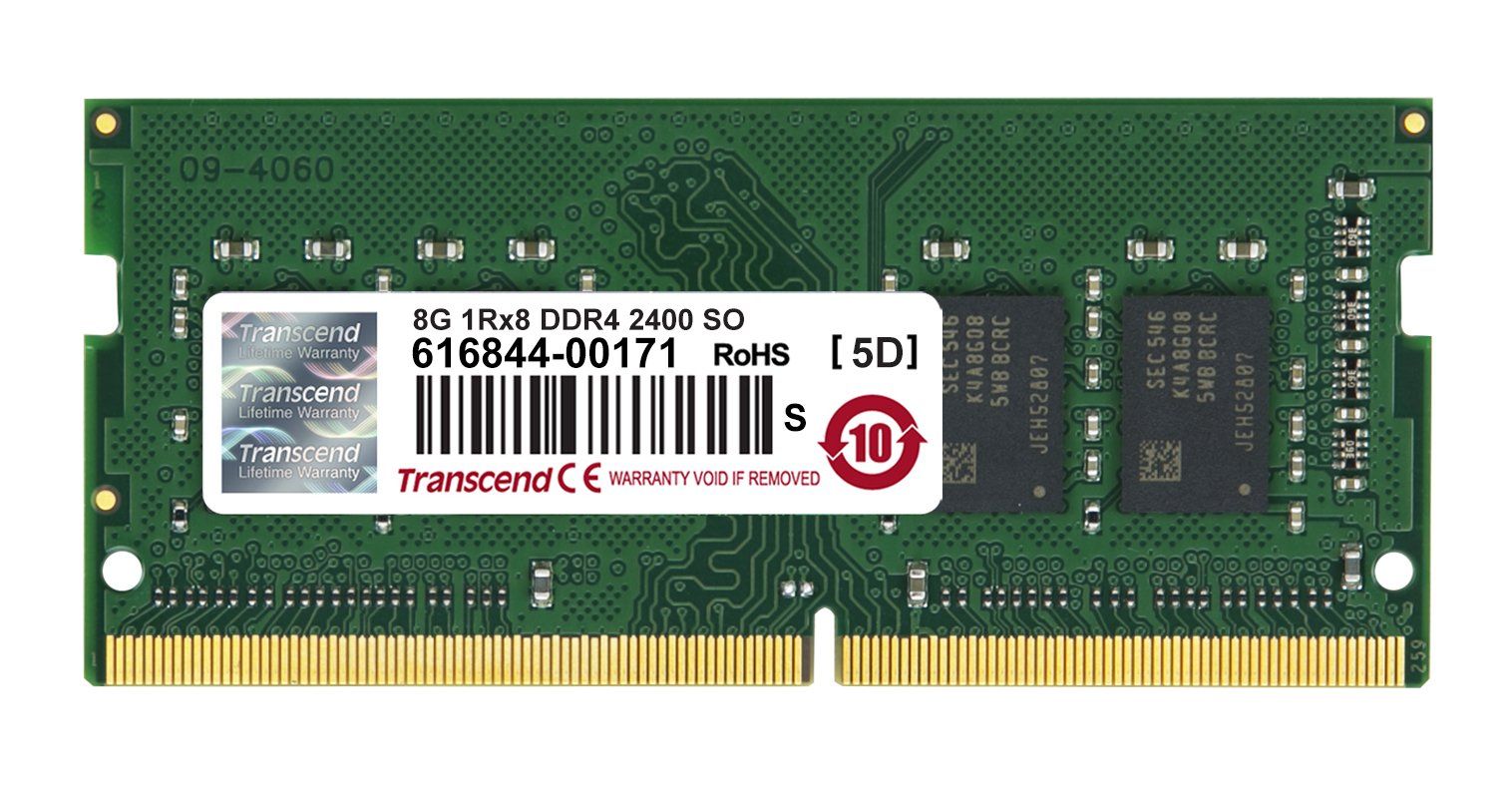 Transcend ノートPC用 PC4-19200 DDR4-2400 8GB 1.2V 260pin SO-DIMM TS1GSH64V4B 単品 2 8GB