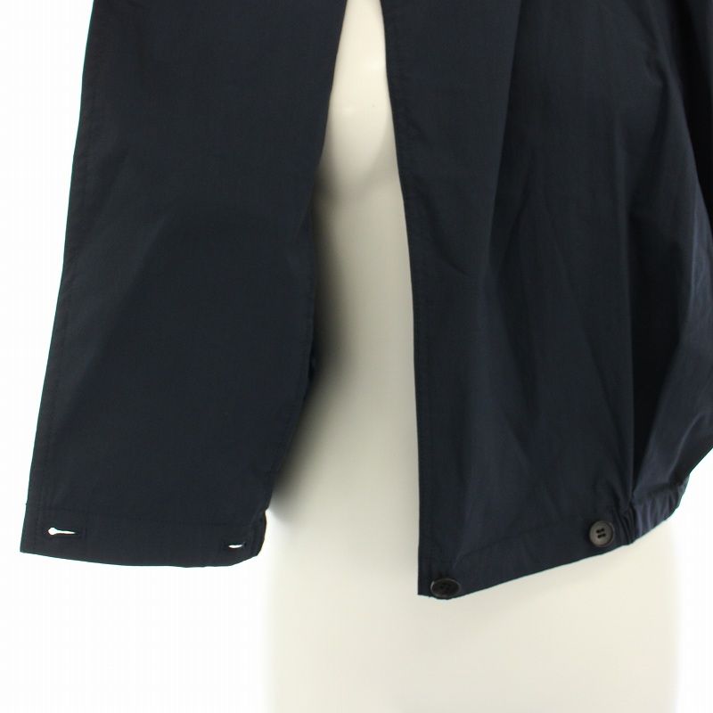 トゥデイフル タックスリーブギャザーシャツ ブラウス ノースリーブ カシュクール ショート丈 F 紺 ネイビー 12410414 TODAYFUL（トゥデイフル）の「タックスリーブギャザーシャツ