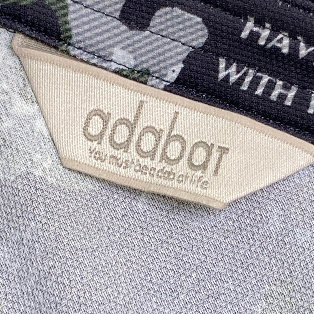 サイズ：48 ADABAT アダバット 半袖ポロシャツ ロゴ総柄