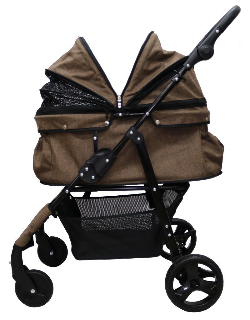 耐荷重30kg ココハート４輪ペットカート|ペットバギー