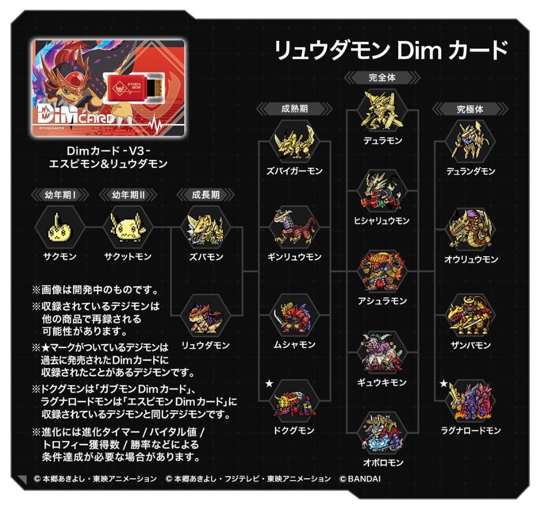 バイタルブレス BE リュウダモン Dim & ドルモン デジモン レア ラスト
