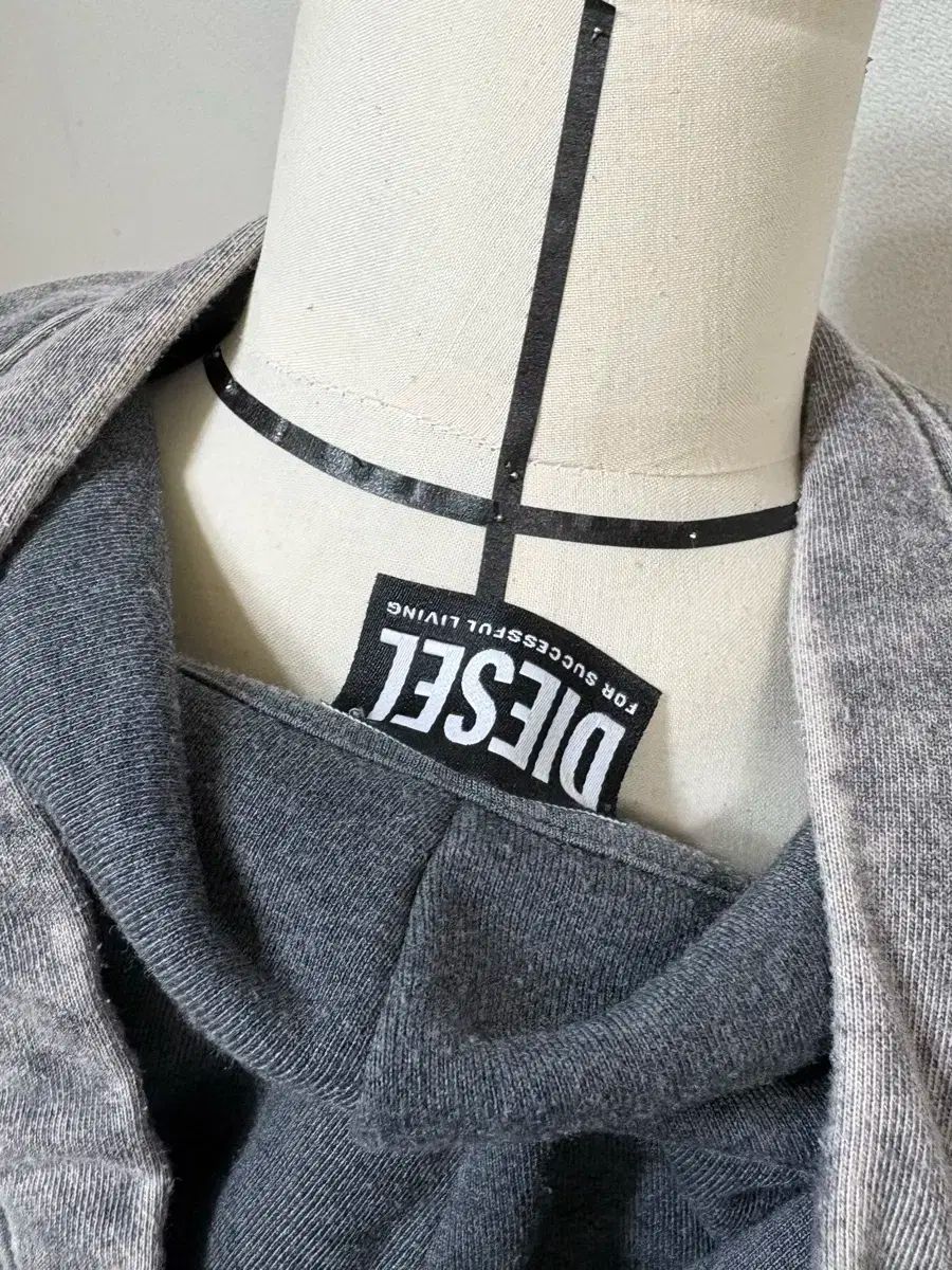 DIESEL(ディーゼル) diesel グレー フード付き ジップアップ