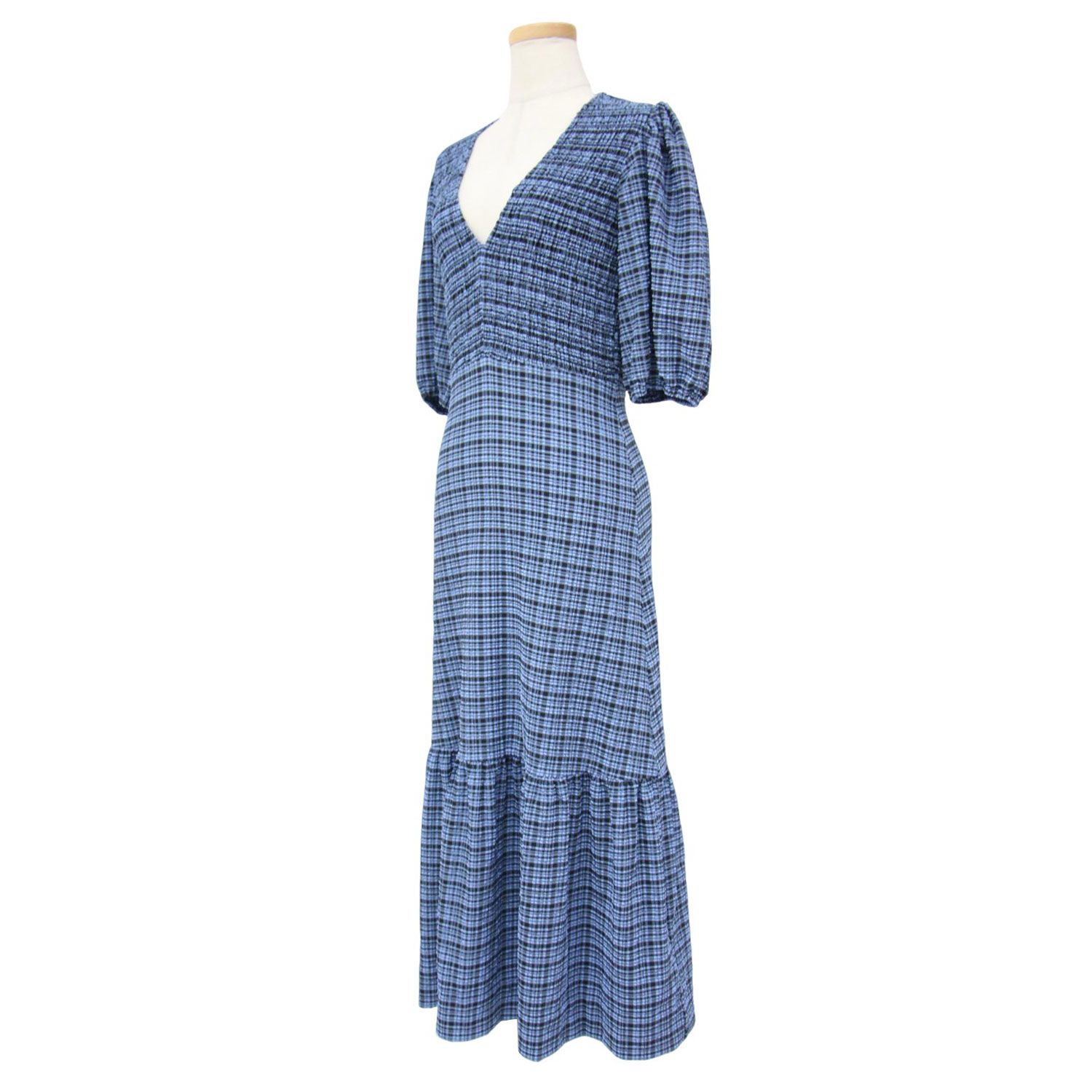 新品未使用★GANNI ガニー パフスリーブ ワンピース GANNI ガニー ワンピース Melange Sleeveless Dress K1898 2565