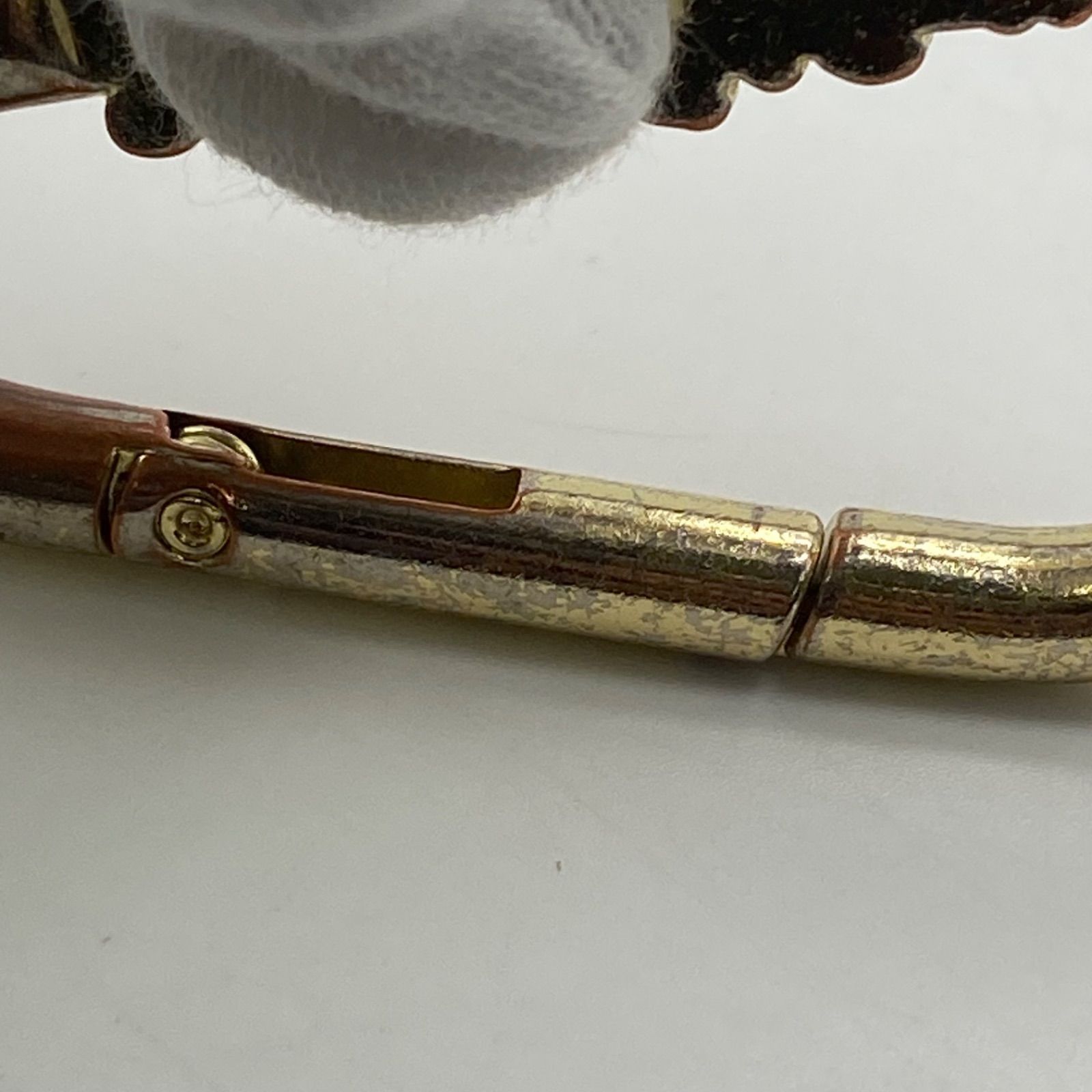 ブラックアイパッチ カラビナ キーホルダー ゴールド ブラックアイ