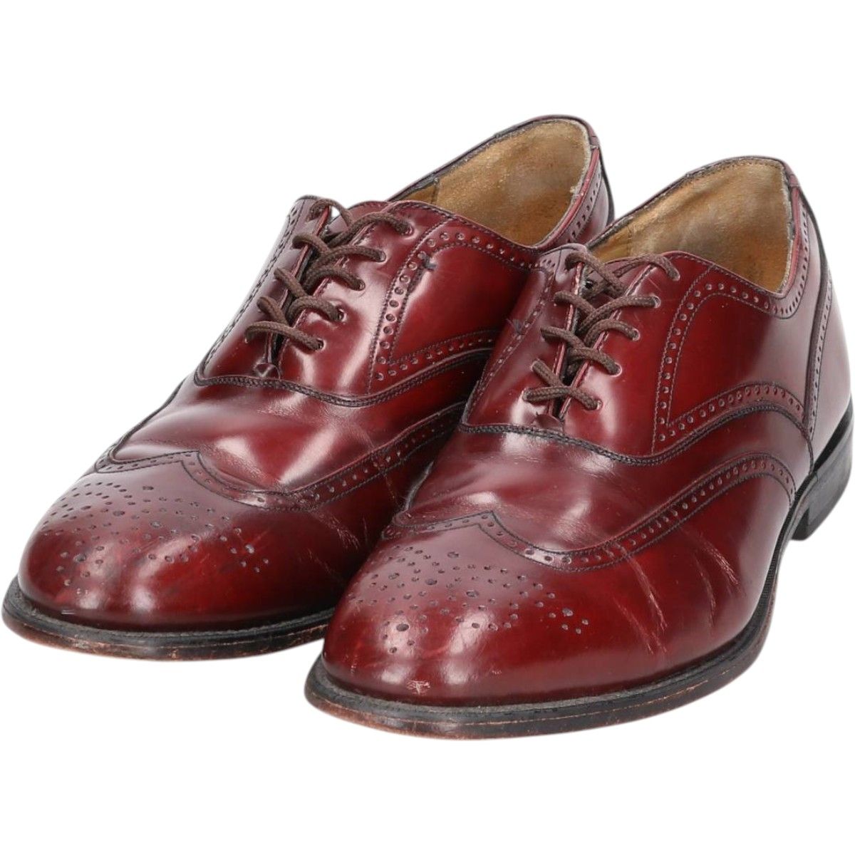 古着 ジョンストンアンドマーフィー JOHNSTON-MURPHY ウイングチップシューズ 9 M メンズ27.0cm相当|saa013955