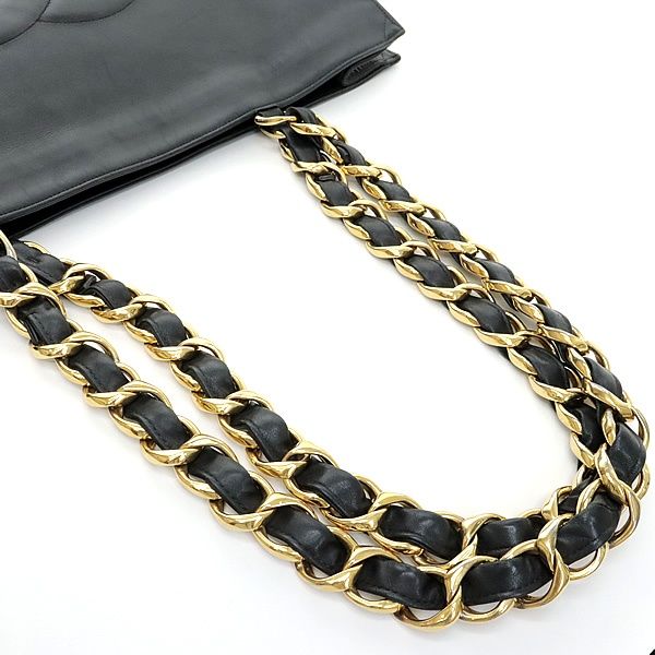 広尾店】シャネル CHANEL ココマーク チェーントートバッグ ラムスキン  