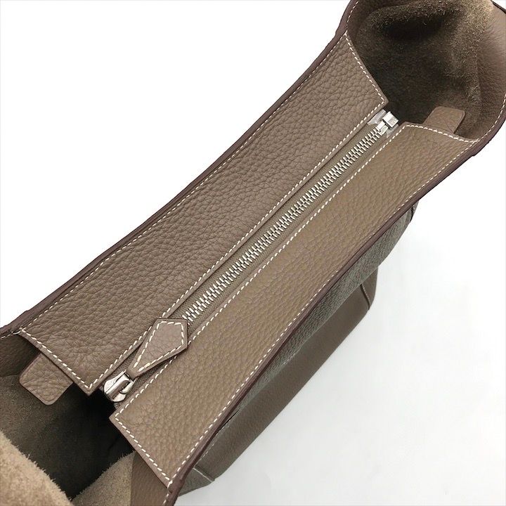 展示品 HERMES エルメス グッドニュース GM トリヨンクレマス SV金具 ショルダー バッグ エトゥープ a3743 展示品 HERMES エルメス グッドニュース GM トリヨンクレマス SV金具