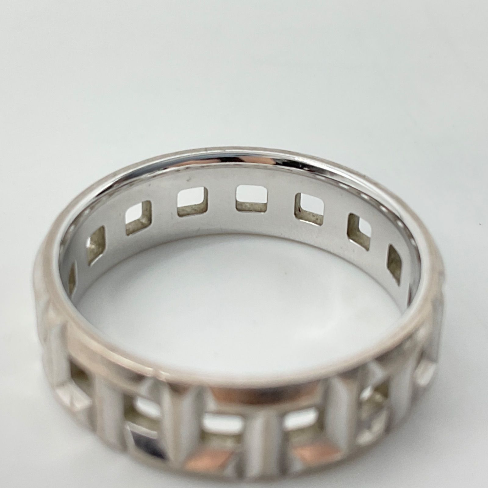 TIFFANY ワイドリング 11.5号 Tiffany Atlas ティファニー Xワイドリング 11.5号 K18RG 0.51ct