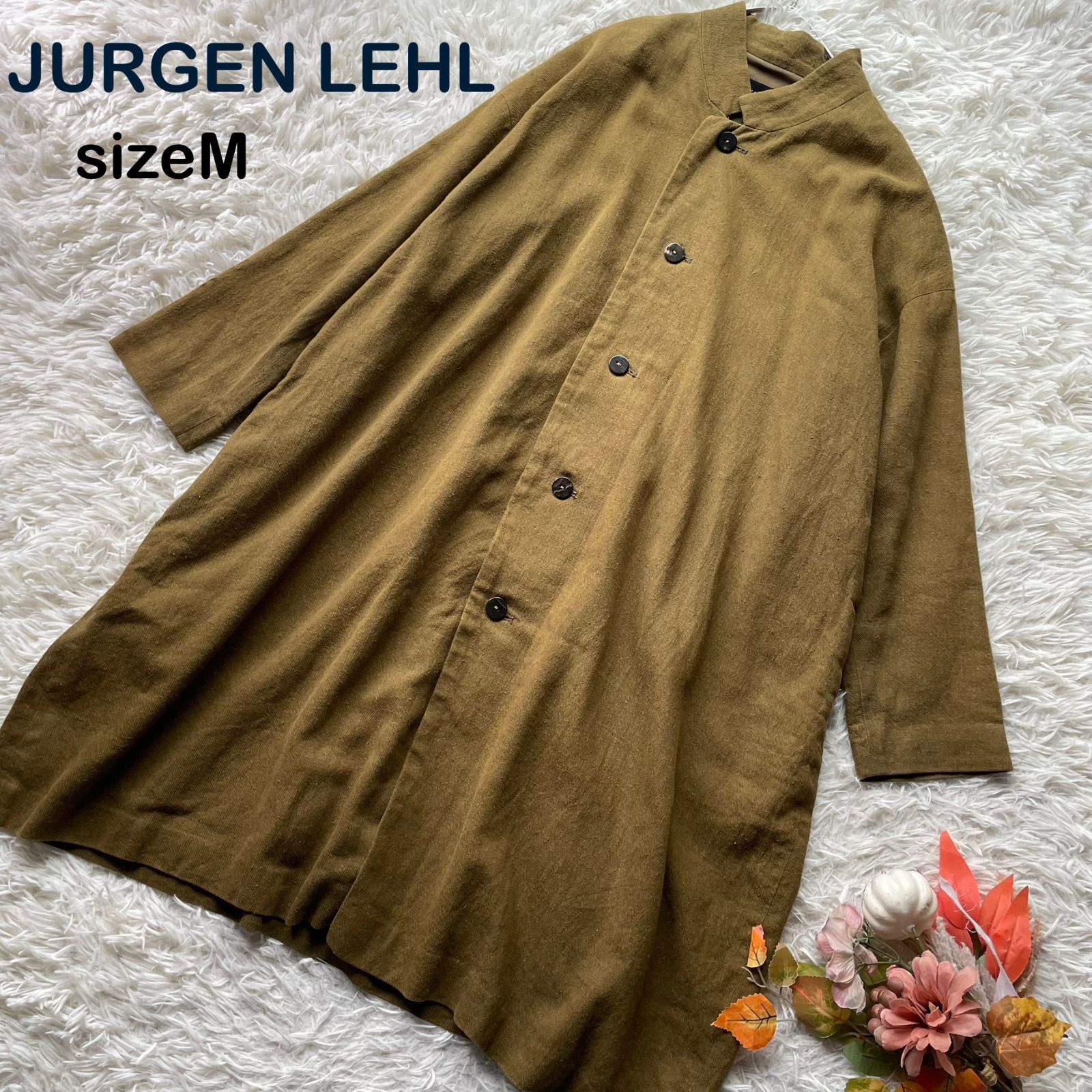 希少☆JURGEN LEHL ヨーガンレール　ウールコート　スタンドカラー ヨーガンレール Jurgen Lehl スタンドカラーロングコート ジャケット M