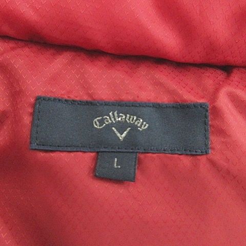 キャロウェイ★2way ダブルジップ ジャケット レッド Lサイズ キャロウェイ☆2way ダブルジップ ジャケット レッド Lサイズ