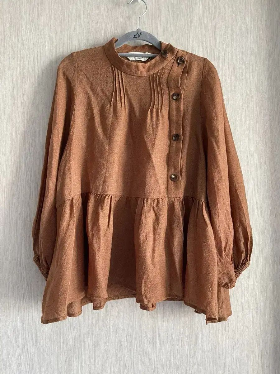 Athe Vanessabruno アッテヴァネッサ ブリューノ ブラウン ブラウス