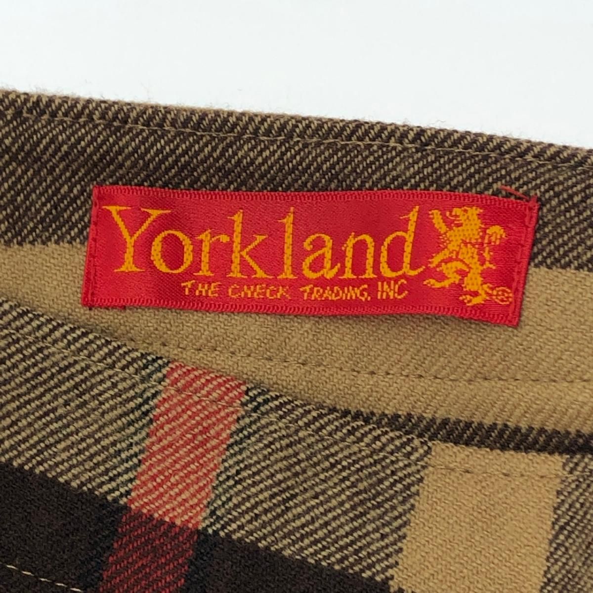 YORKLAND ヨークランド  ロングスカート  ブラウン アシンメトリー ボタンデイザン ウール レディース　240001092862