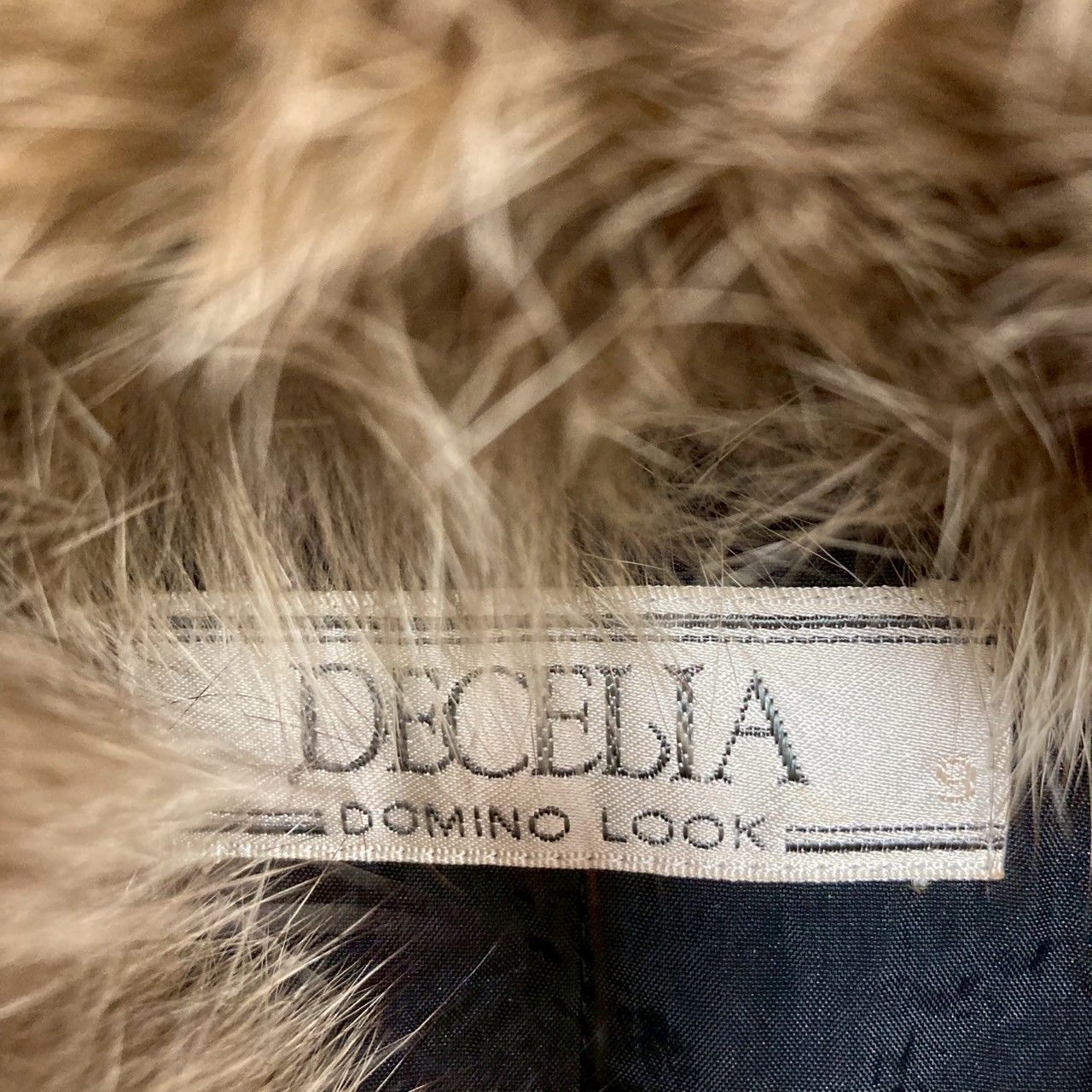 ☆DECELIA ドミノルック☆ナイロンコート♪フェイクファー♪ブラウン(9 