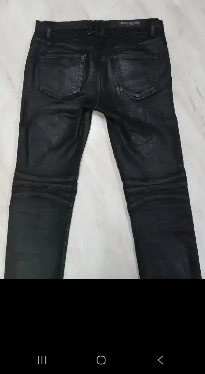 メンズ 好み BALMAIN(バルマン) メンズ 光沢 バイカーデニム デニム 