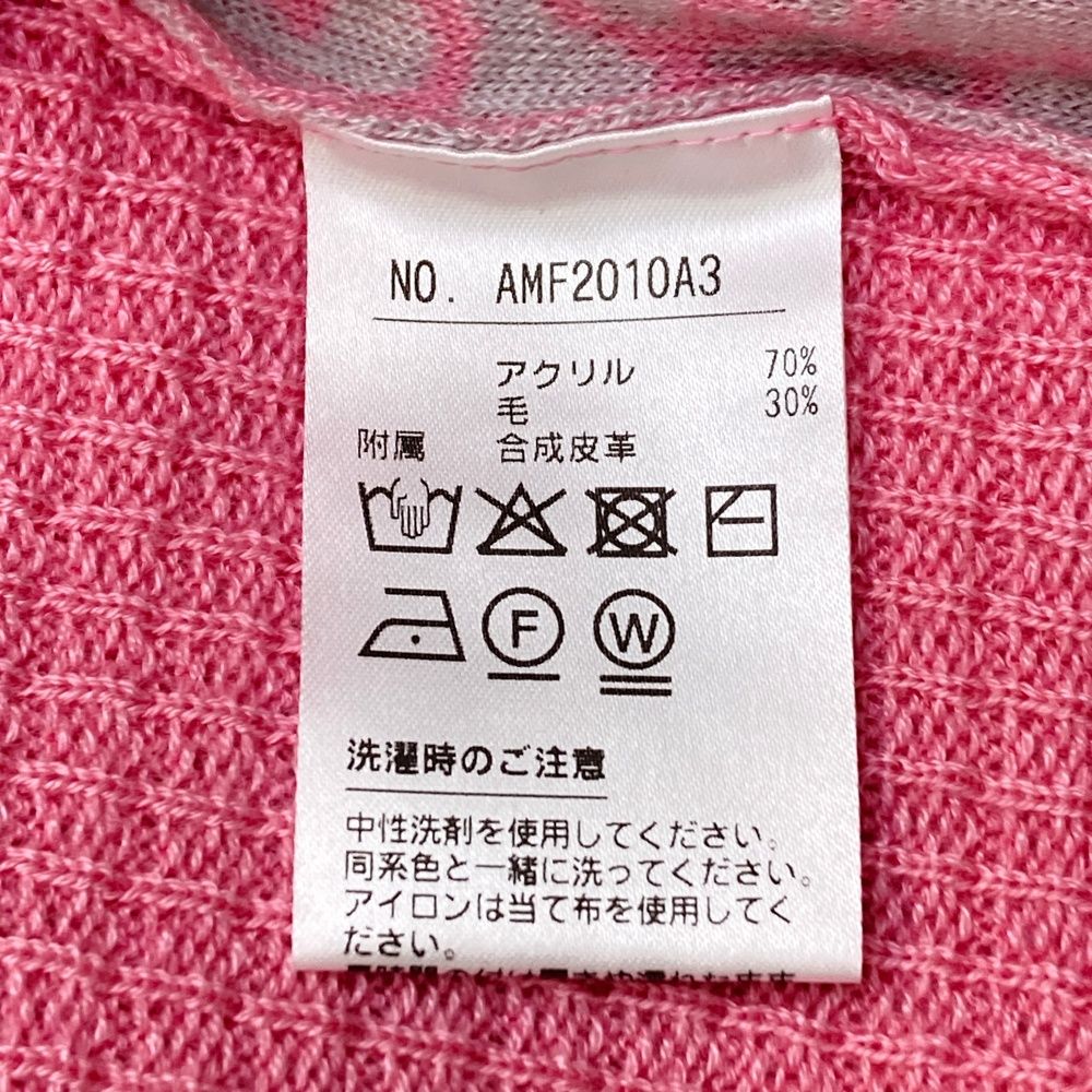 未使用品 アンパスィ ニットベスト M サイズ：M AND PER SE アンパスィ ロゴワッペン付 ニットベスト