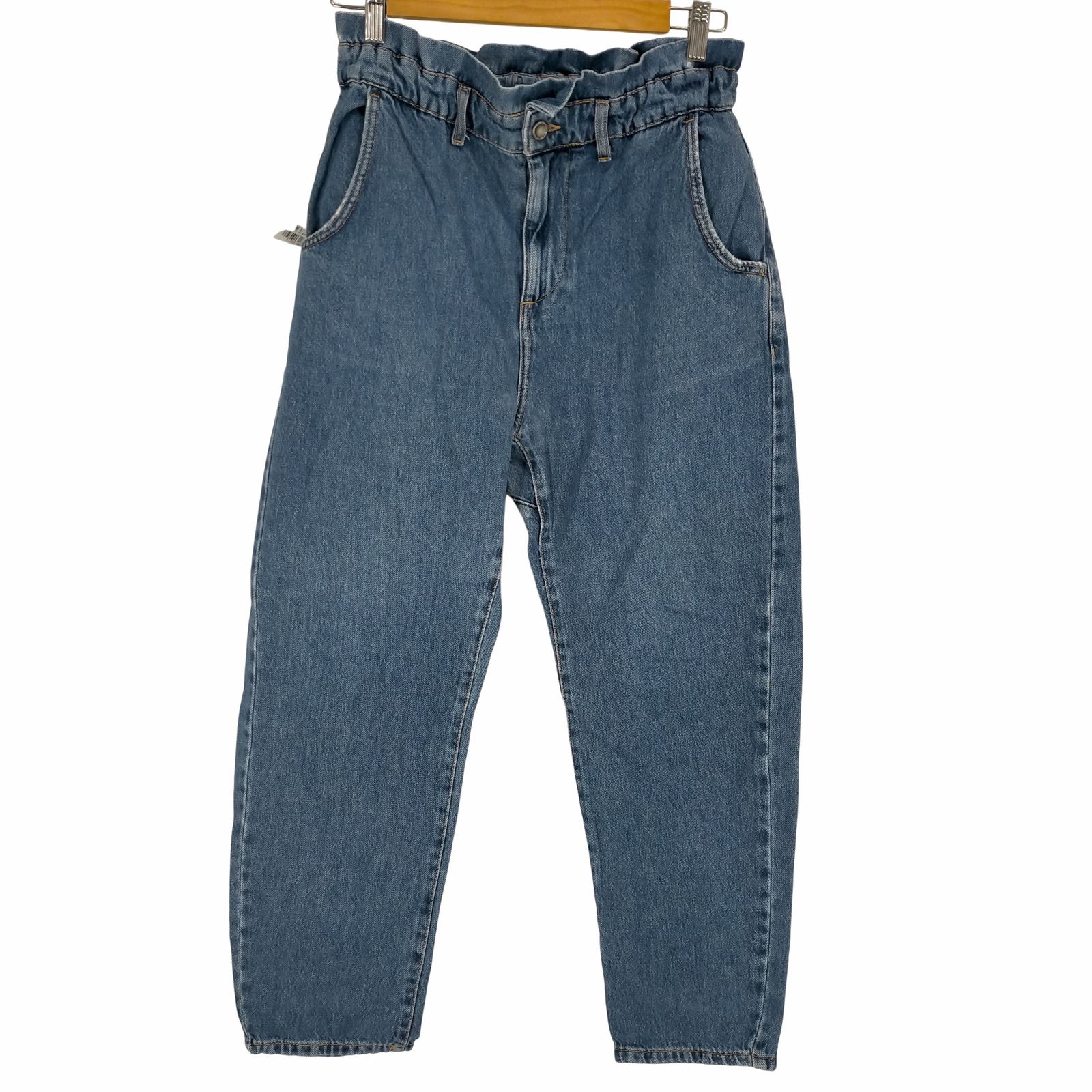 ザラ ZARA ウエストフリルイージーデニムパンツ レディース JPN