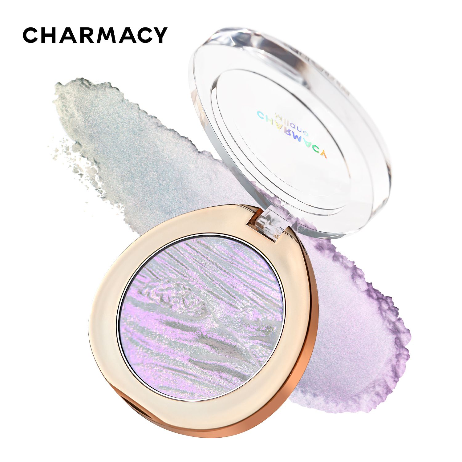 CHARMACY デュオクローム顔料ハイライターグリッター長期持続マルチクロームプロフェッショナルハイライター化粧品メイクアップ女性