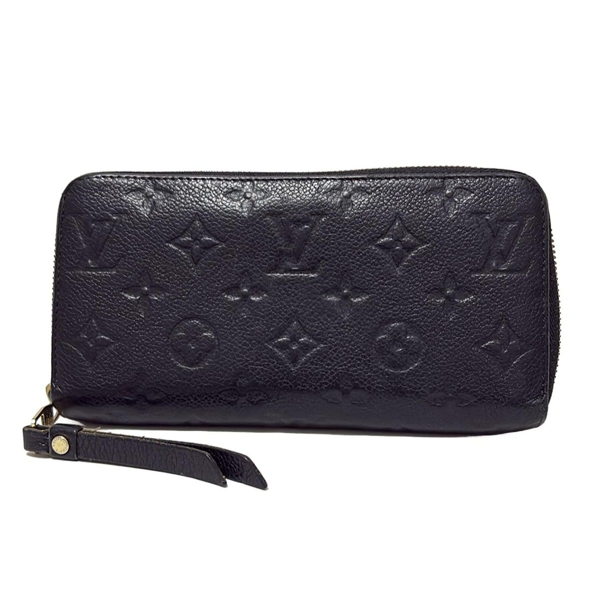 LOUIS VUITTON ルイヴィトン 長財布 モノグラム アンプラント ジッピーウォレット M60571 ノワール レザー