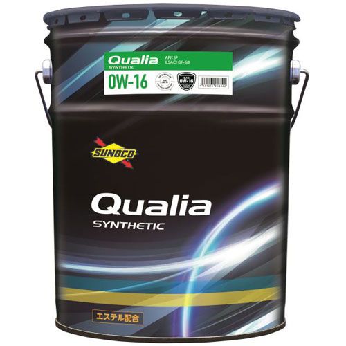 スノコ SUNOCO エンジンオイル QUALIA 0W-16 20L SP|GF-6B SYNTHETIC