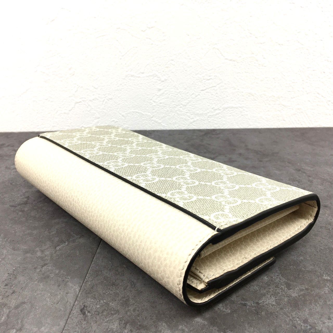 381 送料込み！ 未使用品 GUCCI 長財布 456116 ホワイト  