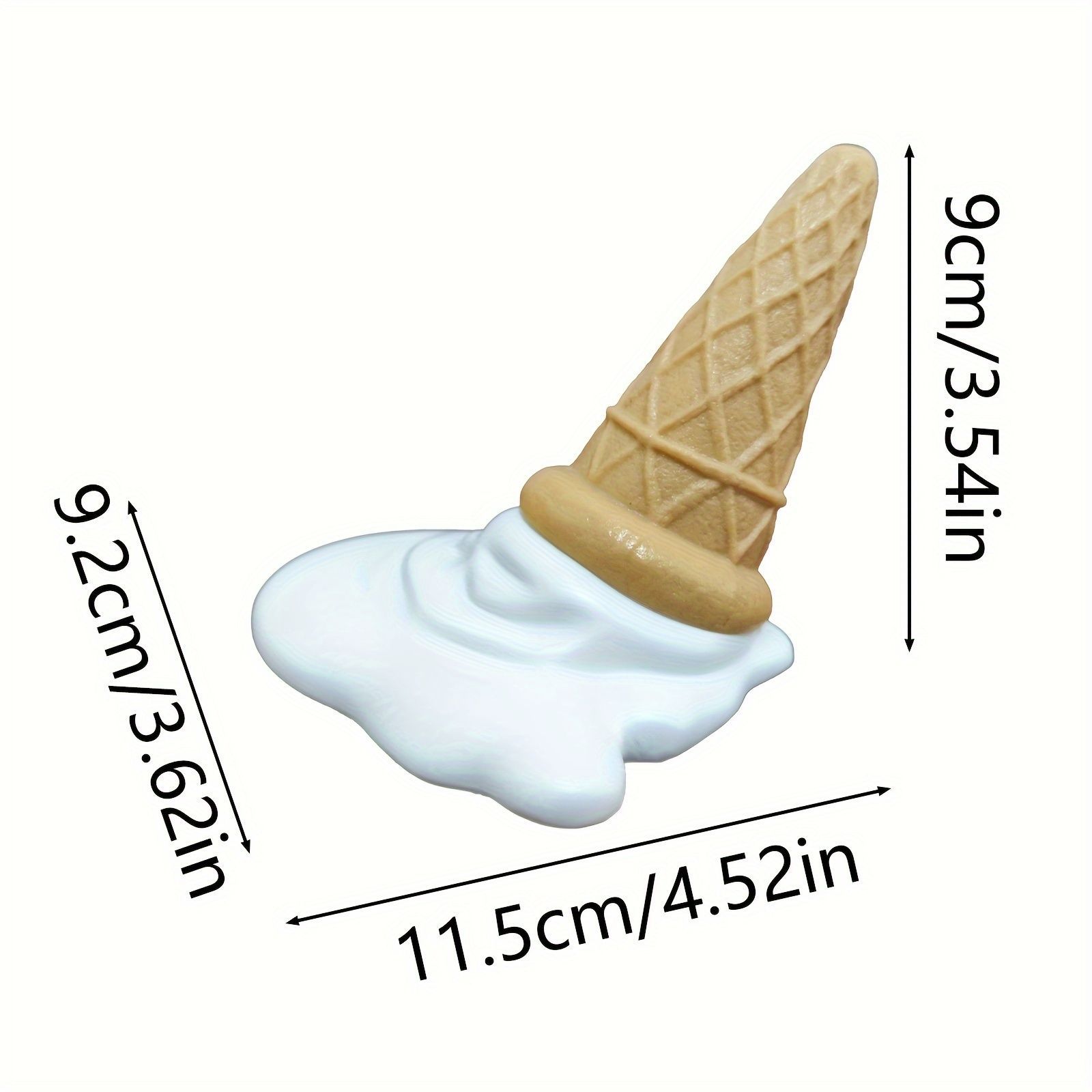 オブジェ 置物 溶けているアイスクリーム ソフトクリーム インテリア