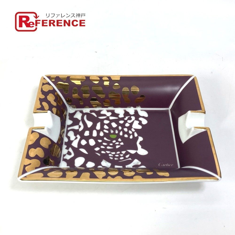 稀少レア•美品】カルティエ アッシュトレー レオパード柄 カルティエ