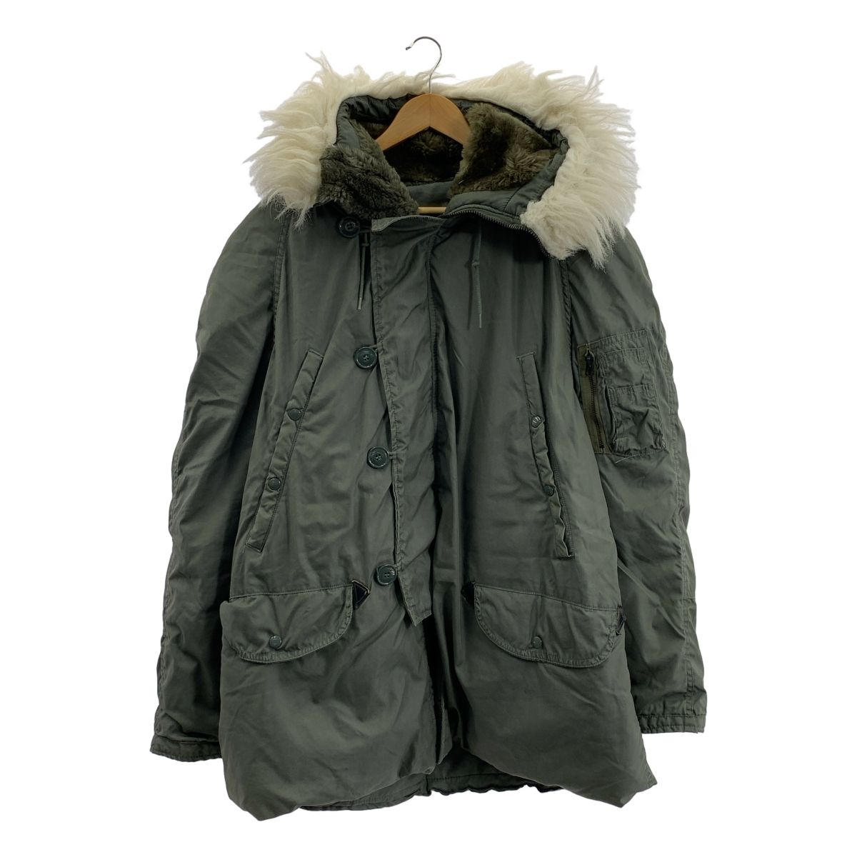 【美品】80s 実物 アメリカ軍 ヴィンテージ N-3B フライトジャケット 米軍 N-3B フライトジャケット 80年代 デッドストック ZJP535NN