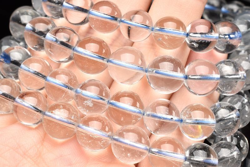 ハイクリア◇天然非加熱 トパーズ 9.5mm ブレスレット 1個売り