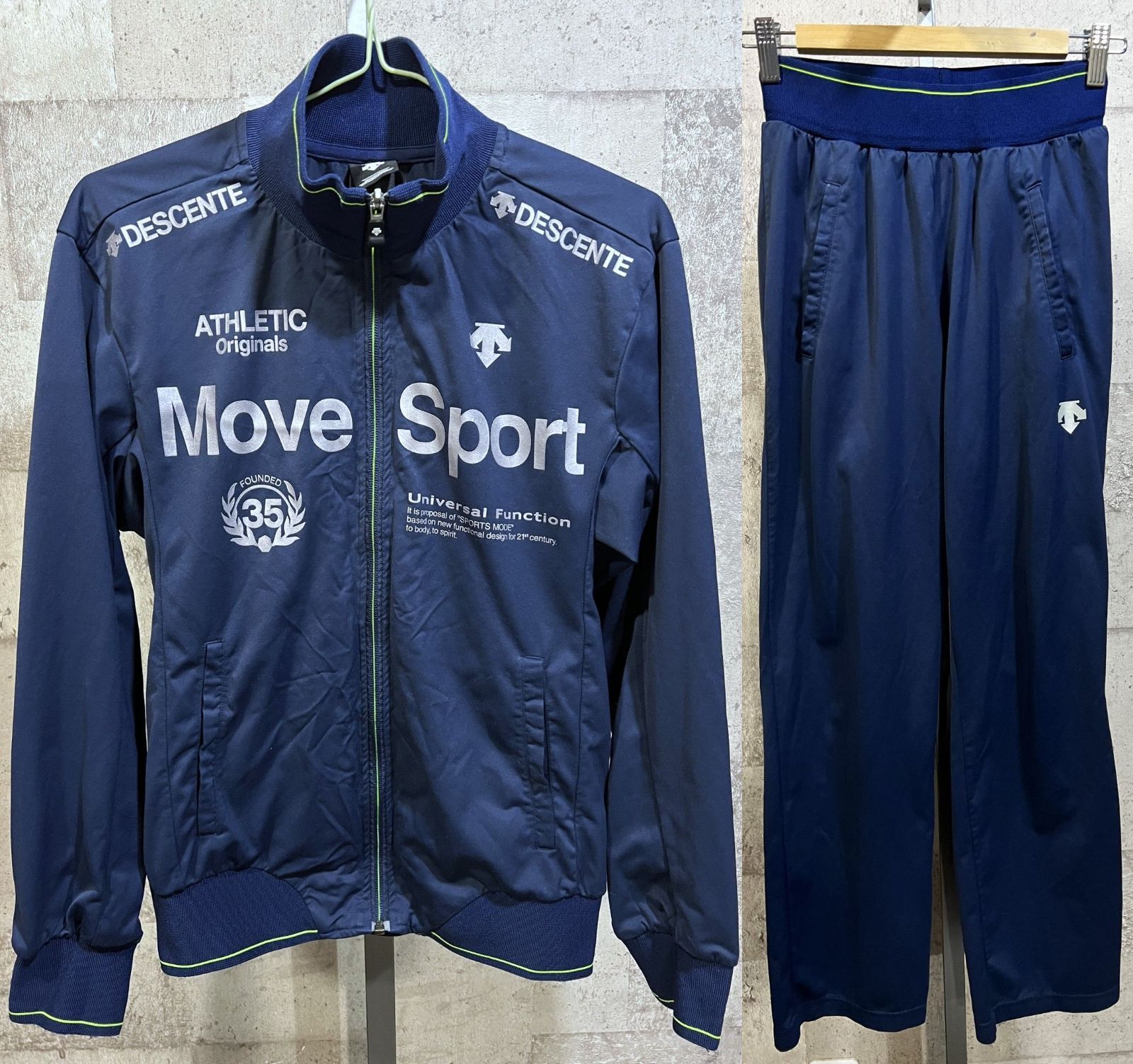 DESCENTE Move sports ナイロン 上下 セットアップ ウエア - ウェア