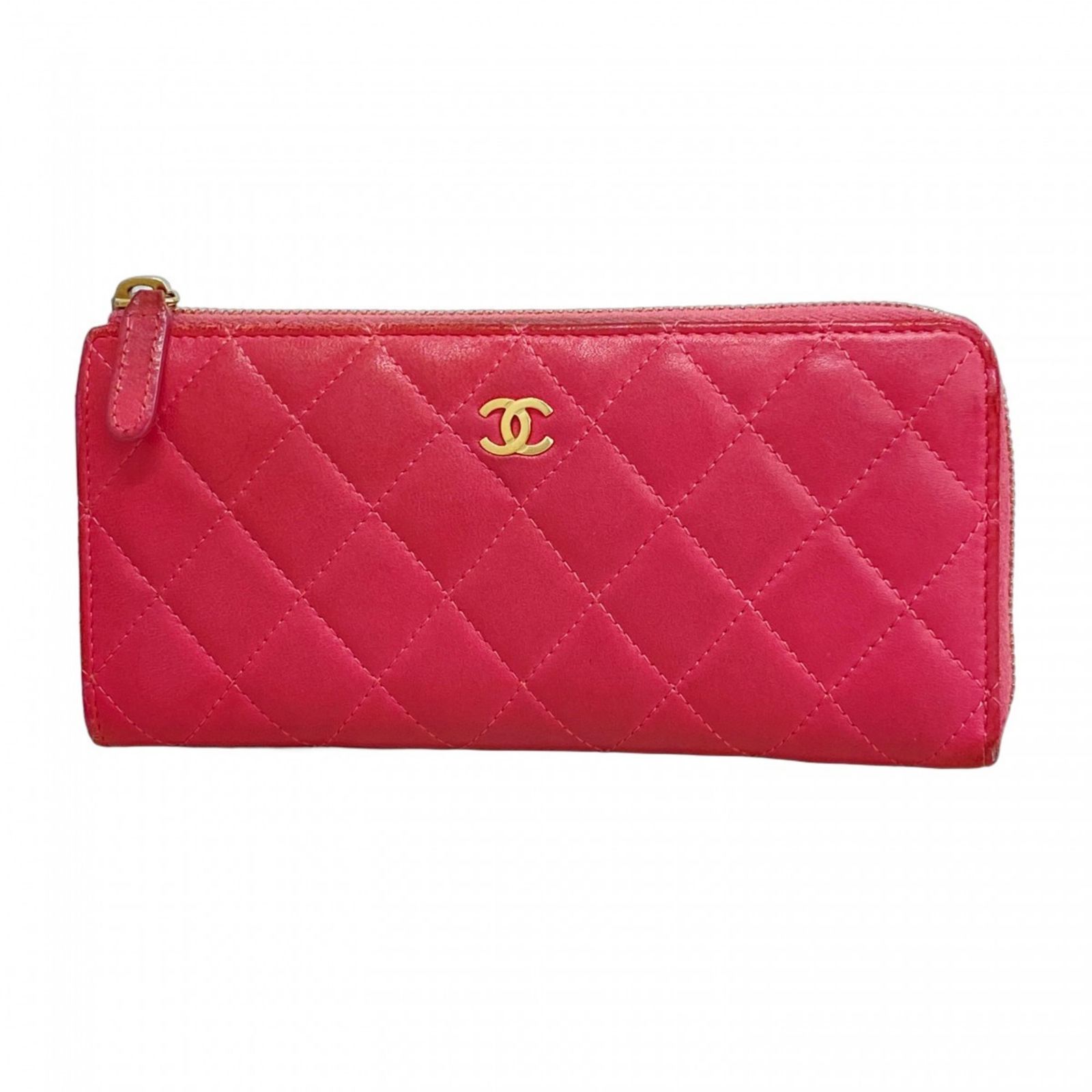 シャネル(Chanel) シャネル 長財布 マトラッセ ラムスキン