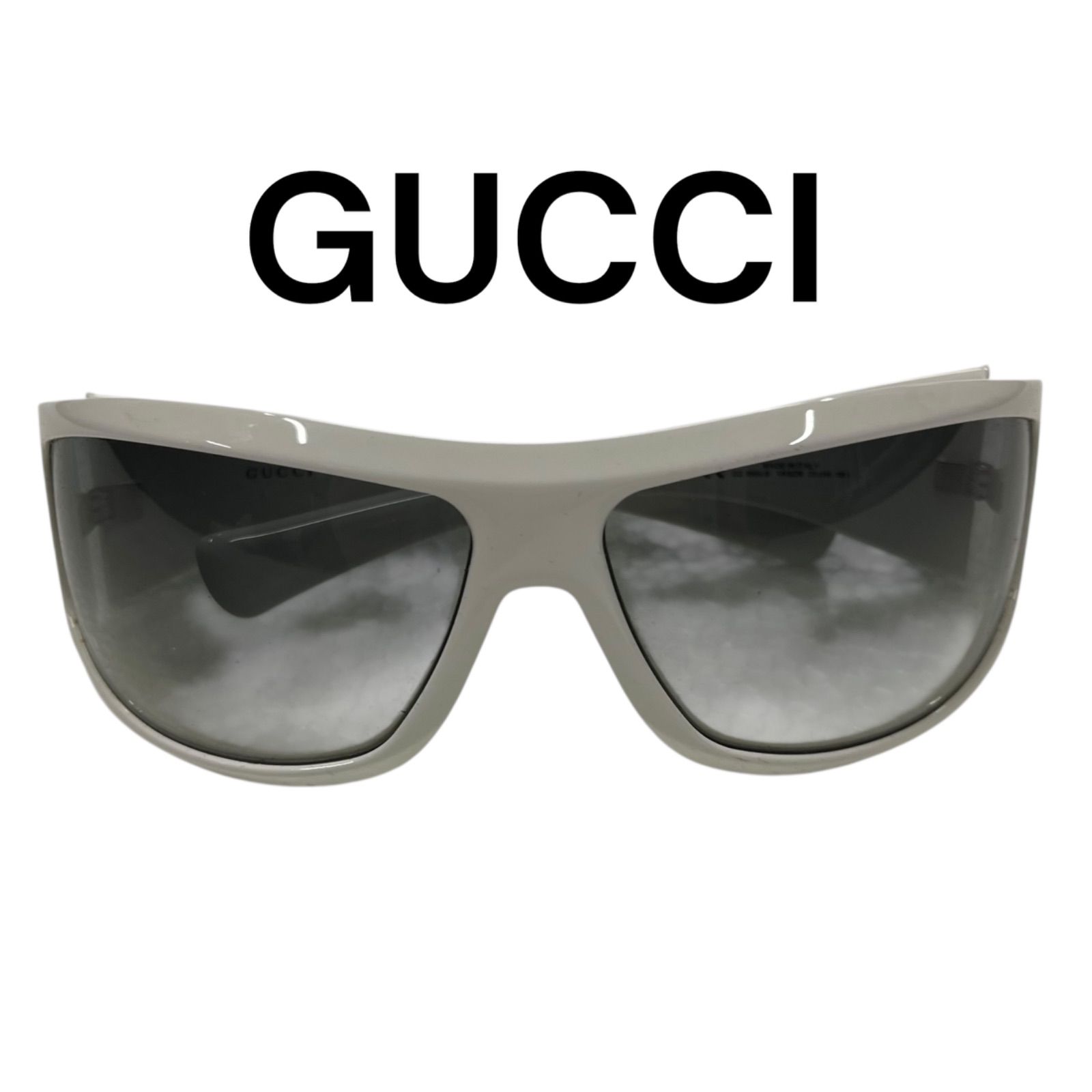 グッチ GUCCI ホワイトフレーム レディース メンズ サングラス S5Q837