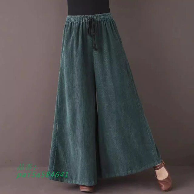 ワイドパンツ レディース 秋冬 ガウチョパンツ レディース ガウチョパンツ スカンツ カジュアル 冬 秋冬 シンプル おしゃれ ボパンツ ハイウエスト pai5a584641