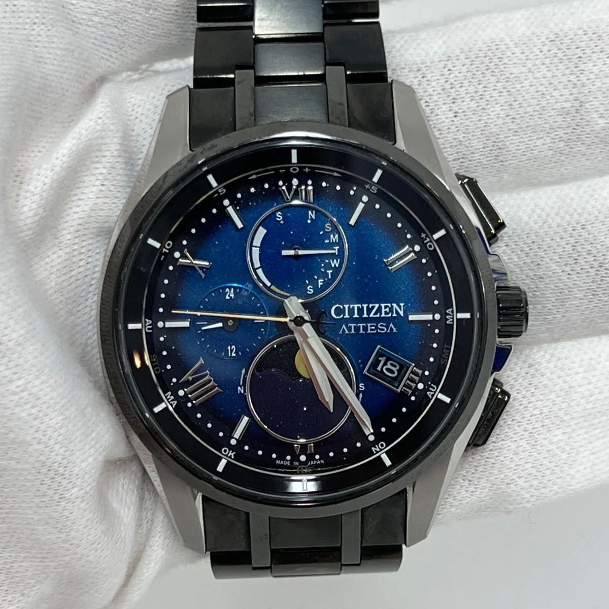 シチズンアテッサ　ソーラー電波時計　BY1007-60L　ブラックチタン Amazon.co.jp: [Citizen] 腕時計 アテッサ 限定 ペアウォッチ