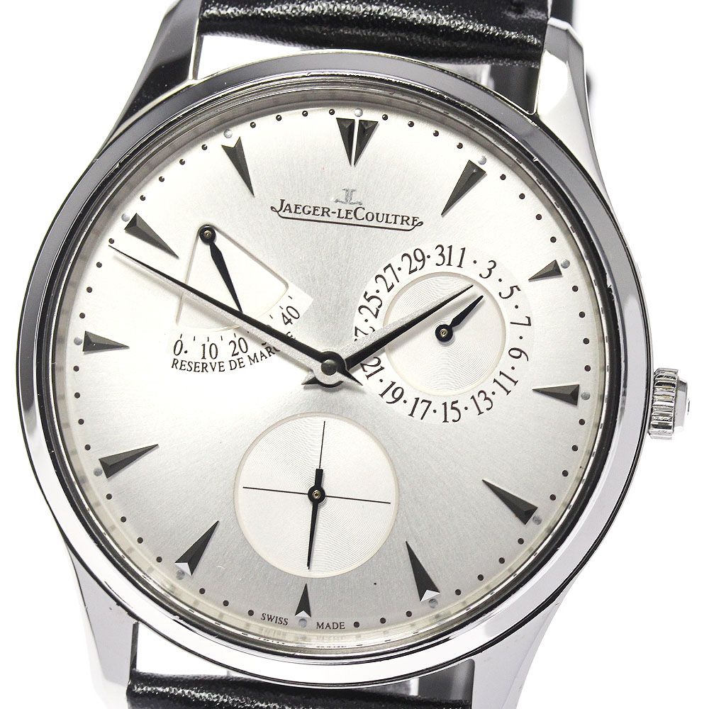 ジャガー・ルクルト JAEGER-LECOULTRE 176.8.38.S マスターウルトラスリム パワーリザーブ 自動巻き メンズ良品_705469