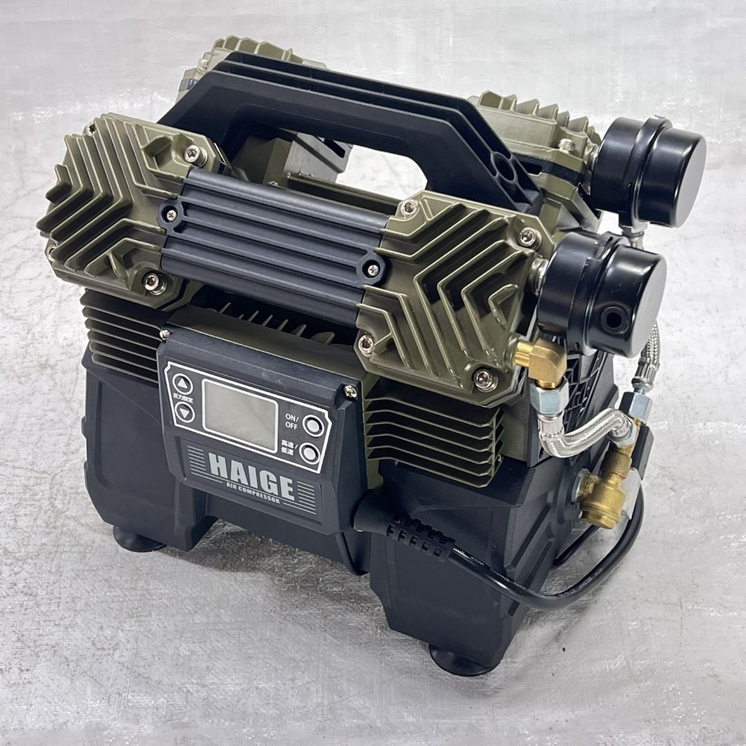 エアー コンプレッサー 100V 0.8Lタンク内蔵 オイルレス 最大圧力1.0MPa 静音 小型 軽量 HG-DC992 620-2