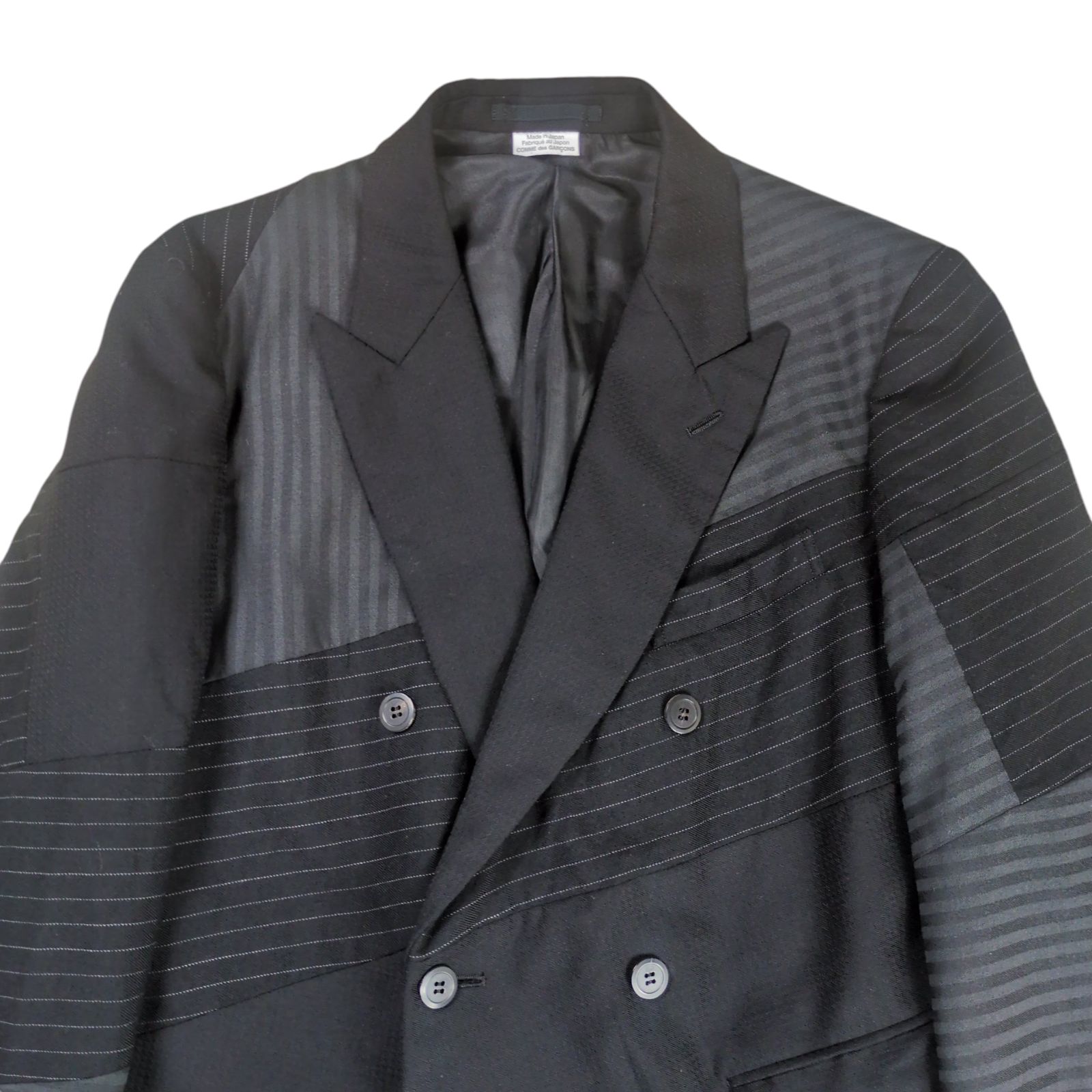 COMME des GARÇONS HOMME PLUS ダブル ジャケット M Comme Des Garçons Homme Plus ダブルジャケット | ブラック