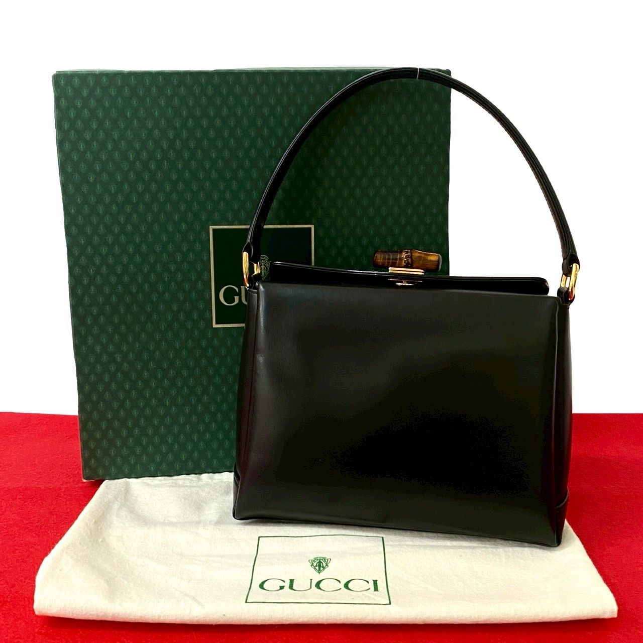 極 美品 箱 袋付 GUCCI グッチ オールドグッチ ヴィンテージ